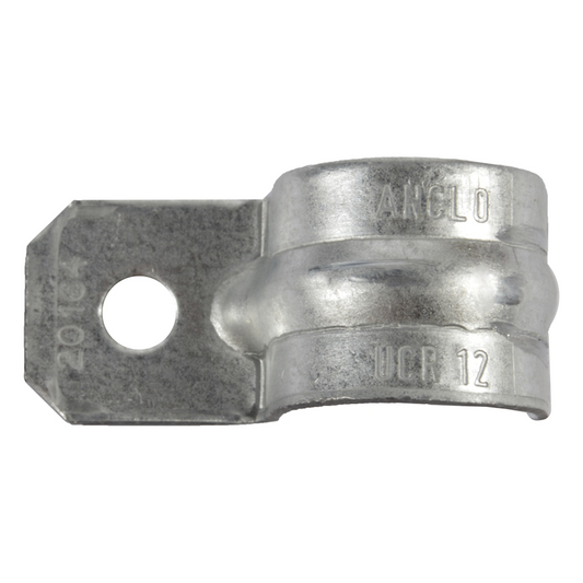 Abrazadera tipo Uña para Tubo Conduit Pared Gruesa y Conduit PVC de 3/4 (19 mm).