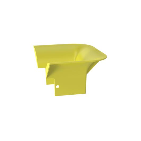 Accesorio de Control de Radio de Curvatura, Para Bajadas de Cable con Canaletas FiberRunner 4x4, Color Amarillo