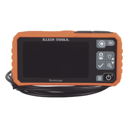 Cámara Boroscopio de Inspección 5.5mm 720p USB-C, LCD 4.3" Color, Cuello de Cisne Nylon de 10' (3m) con Imán, Espejo, 6 LED´s. Batería Io-Li