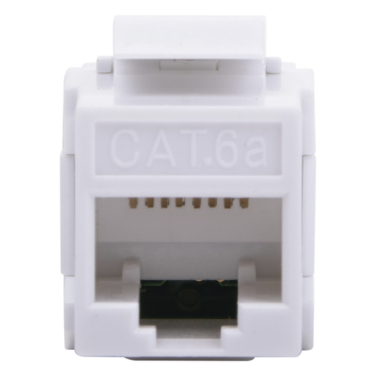 Acoplador UTP Cat6A Hembra RJ45 a RJ45 Hembra Color Blanco
