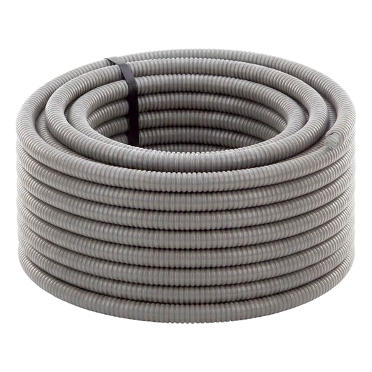 Tubo Flexible tipo Liquidtight de 1/2" (13 mm) / Acero + PVC / Rollo de 20 Metros.