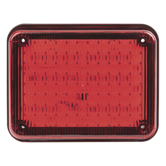 Luz de Advertencia de 9X7", Color Rojo, Ideal para Ambulancias
