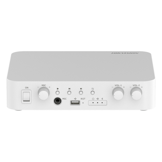 Amplificador | Bluetooth | 2 Canales | 40 W por Canal | 100V | Hik-Connect | Una Zona | Musica Ambiental
