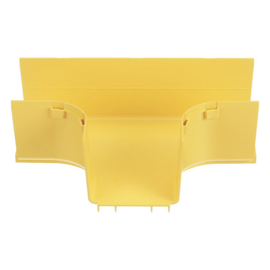 Accesorio en T Horizontal, Con Ángulos a 90º, Para Canaletas FiberRunner™ 4X4, Color Amarillo