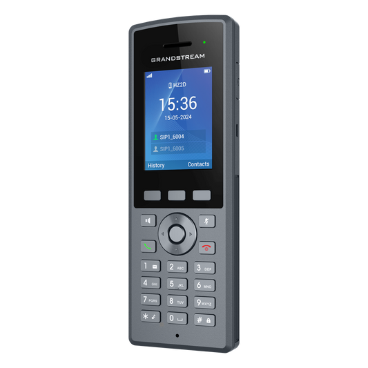 Teléfono Inalámbrico DECT HD Reforzado DP735 / 20 Cuentas SIP / Pantalla TFT LCD 2.4 Pulgadas / Alcance 400 m Exteriores / IP67 / Audio Full HD