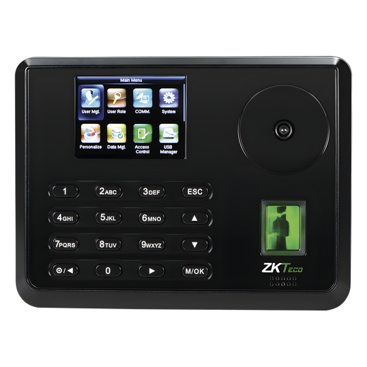 Terminal Biométrica de Palma y Huella / 600 Palmas 3,000 Huellas / Pantalla 2.8" / TCP/IP USB / 100,000 Eventos