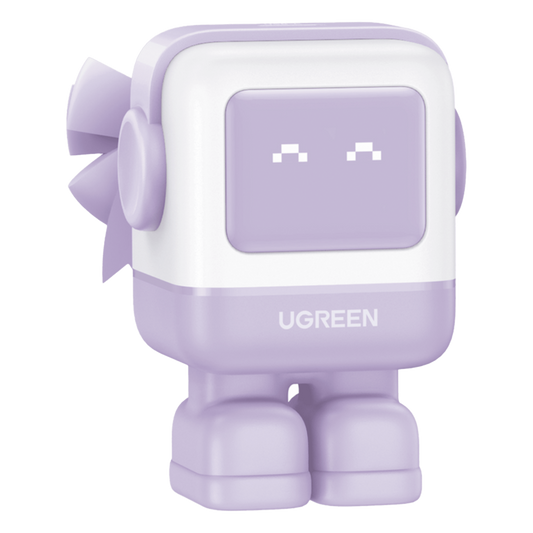 Cargador RobotGaN de 65W Serie UNO | 3 Puertos de Carga Rápida | 2 USB-C | 1 USB-A | PD 3.0 | QC 4.0 | Carga Inteligente | Tecnología GaN II | Zapato