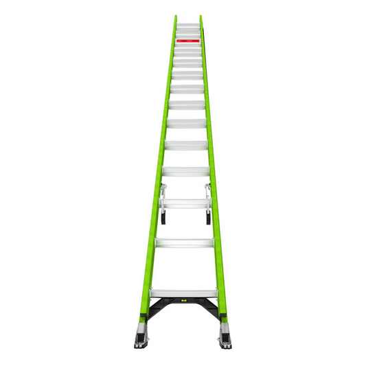 Escalera de Extensión de Aluminio + Fibra de Vidrio Hasta 8.5 m. !La Más Liviana del Mundo! (No. Parte: 18728)