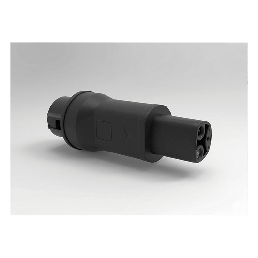 Adaptador de Conector EV / Entrada Tipo 1 (SAE J1772) / Salida NACS / 7 kW / 32 A / 220 V AC / Monofásico / Uso Interior y Exterior