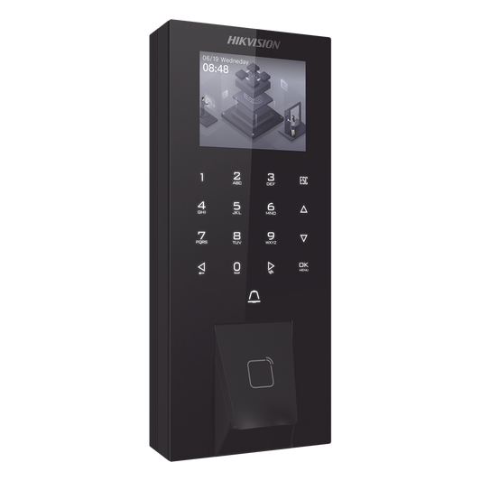 Terminal de Control de Acceso Biométrico / Huella Digital + Tarjeta M1 + PIN + Bluetooth / 5,000 Huellas y 150,000 Eventos / Pantalla LCD Táctil 2.4