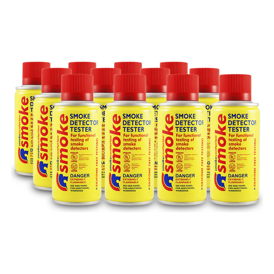 Lata De Humo Sintético En Aerosol Para Prueba De Detectores Puntuales, Libre De Silicona, 100%Biodegradable, No Contamina Los Detectores, Uso Manual