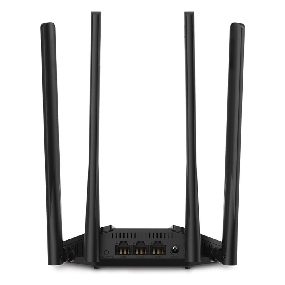 Router inalámbrico AC1200 / 2 Puertos LAN 10/100/1000 / 1 Puerto WAN 10/100/1000 / Tecnología MU-MIMO y Beamforming / 4 Antenas de 5 dBi