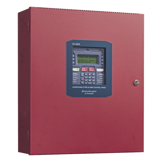 Panel de control de incendio direccionable con comunicador IP y POTS integrado, 318 puntos por lazo SLC, expandible a 954 puntos