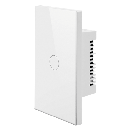 Apagador Inteligente ZigBee / 1 Gang / 800 W / 100-250 V / Vidrio Templado / Cable Neutro Opcional / Control por App y Voz vía Hub