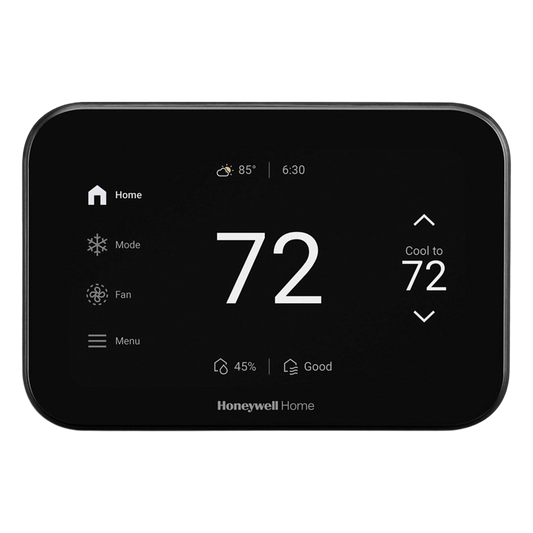 Termostato inteligente con pantalla táctil de 5 pulgadas, control de calidad de aire (IAQ), hasta 4H/2C bomba de calor, Wi-Fi, Bluetooth y Matter