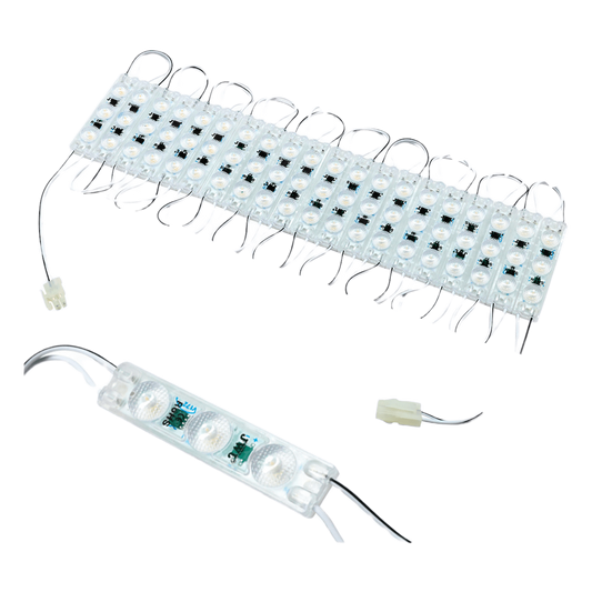 Cadena con 20 Módulos LED Individuales / Resistente a Intemperie / 4500 Lúmenes / 110V / Luz Blanca 6 500 K / Conectados en Serie / No Requiere