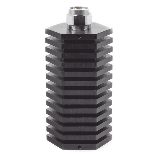 Carga Fantasma Terminal para 50 Watt con Impedancia de 50 Ohm, Conector N Macho.