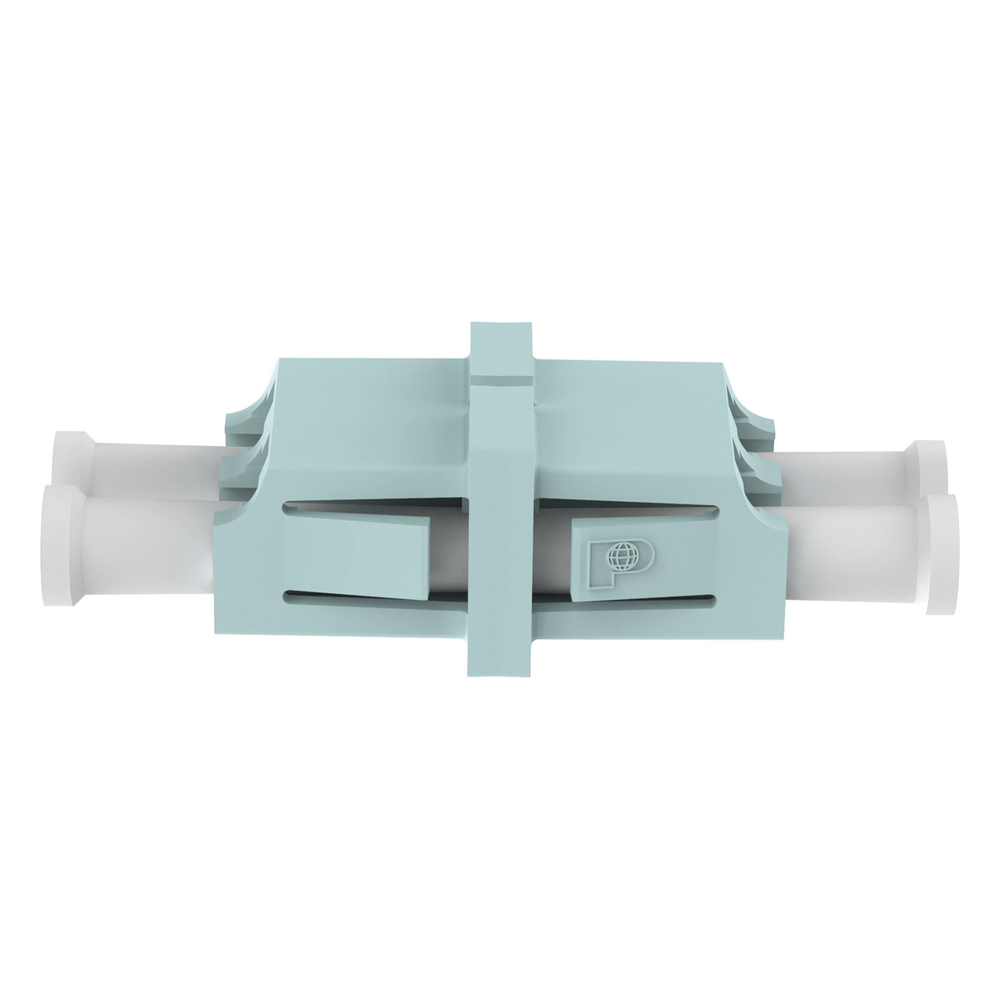 Módulo Acoplador LC Duplex, Para Fibra Multimodo, Color Aqua