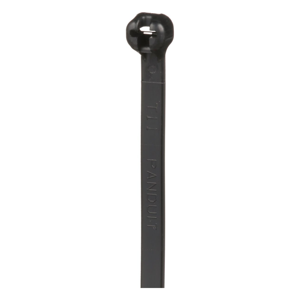 Cincho de Nylon 6.6 Dome-Top®, Con Lengüeta de Bloqueo de Acero Inoxidable, 203 mm largo x 4.7mm ancho, Color Negro, Exterior Resistente a Rayos UV