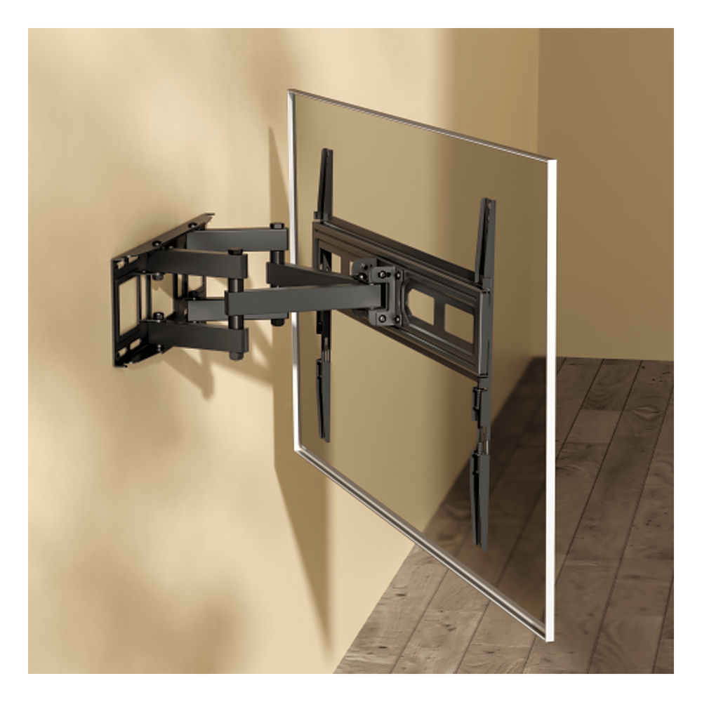 Montaje de Pared Universal Articulado para Monitores de 37 a 80" | Carga Máxima 40 Kg | Vesa 100 x 100 a 600 x 400| Fabricado en Acero
