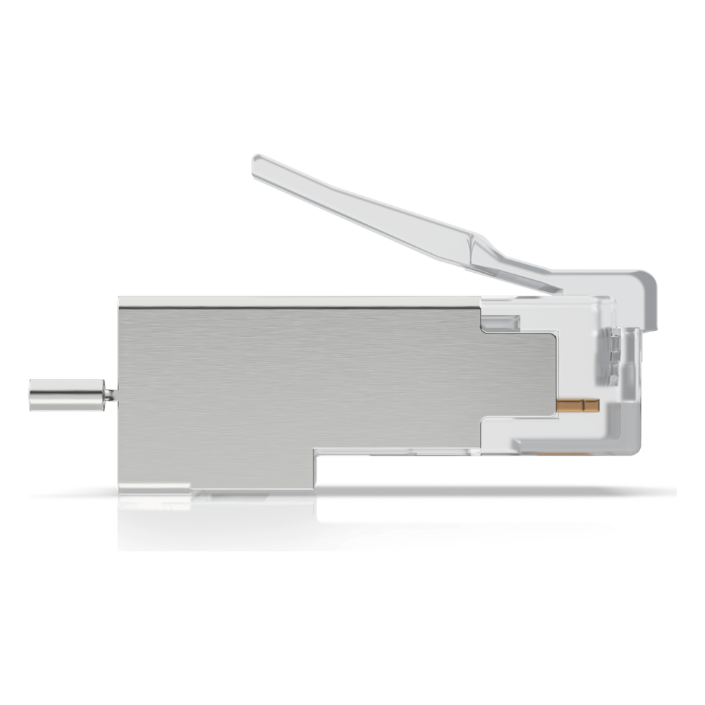 Paquete de 100 Conectores RJ45 Blindados Diseñados para Cables Ethernet UISP (UISP Cable Pro y Cable Carrier)