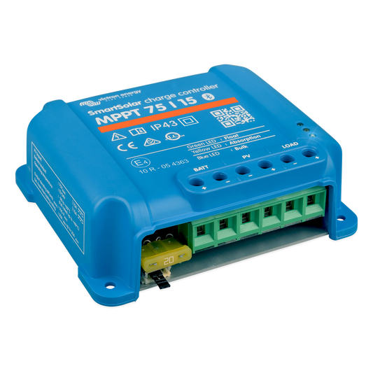 SmartSolar MPPT 75/15 / Controlador de Carga Solar MPPT 15A / 12/24 Vcc en baterías / IP43