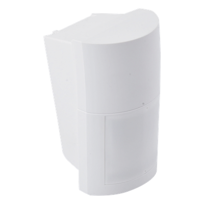 Detector de Movimiento PIR Exterior / Inalámbrico / 120° / 12 m (40 ft) / Batería CR123A / Montaje 0.8-2.7 m / 100% Exterior / SMDA / Compatible con