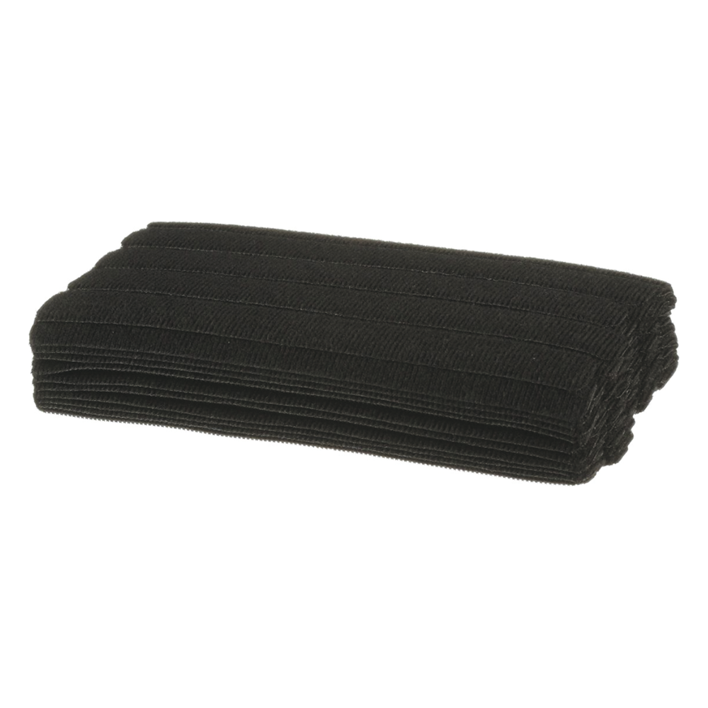 Paquete de 100pz de Cinta de Contacto Tak-Ty®, de 178 mm de Largo y 19.1 mm de Ancho, Color Negro