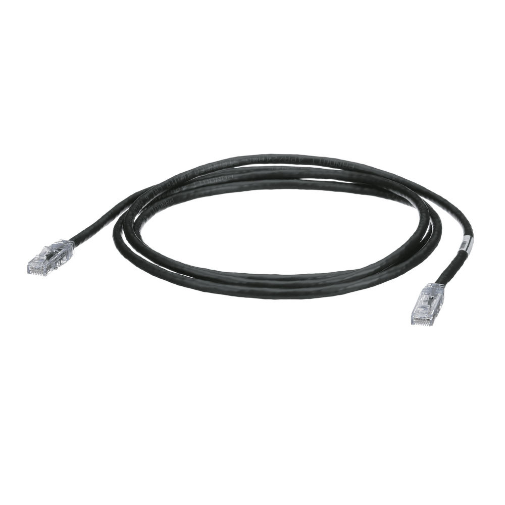 Cable de Parcheo TX6, UTP Cat6, 24 AWG, CM, Color Negro, 2.13 Metros (7 Pies)