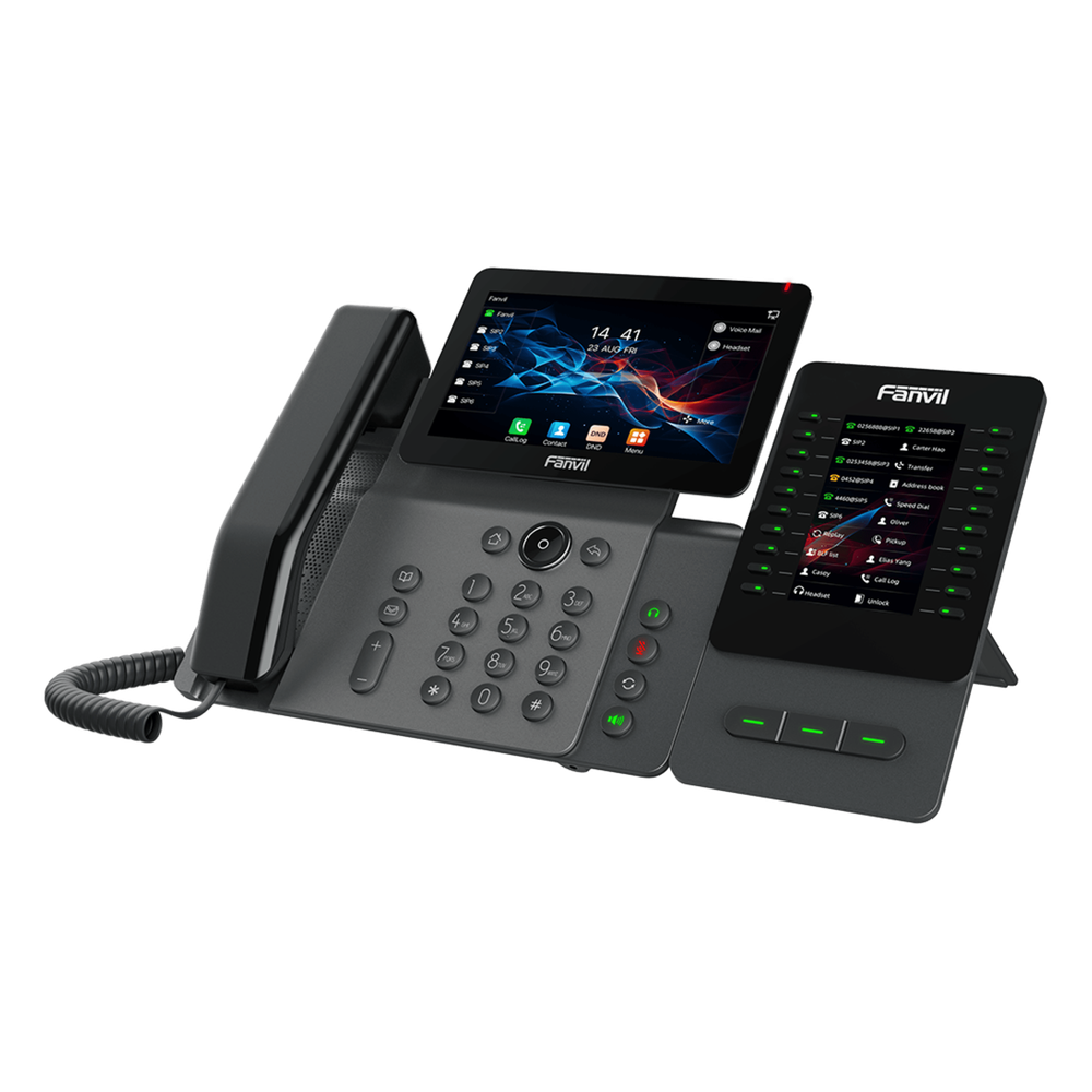 Módulo de Expansión EM60 con Pantalla a Color / 4.3 Pulgadas 480x272 / 60 Teclas Programables DSS / USB Tipo-C / Compatible con V65-V66-V66 Pro