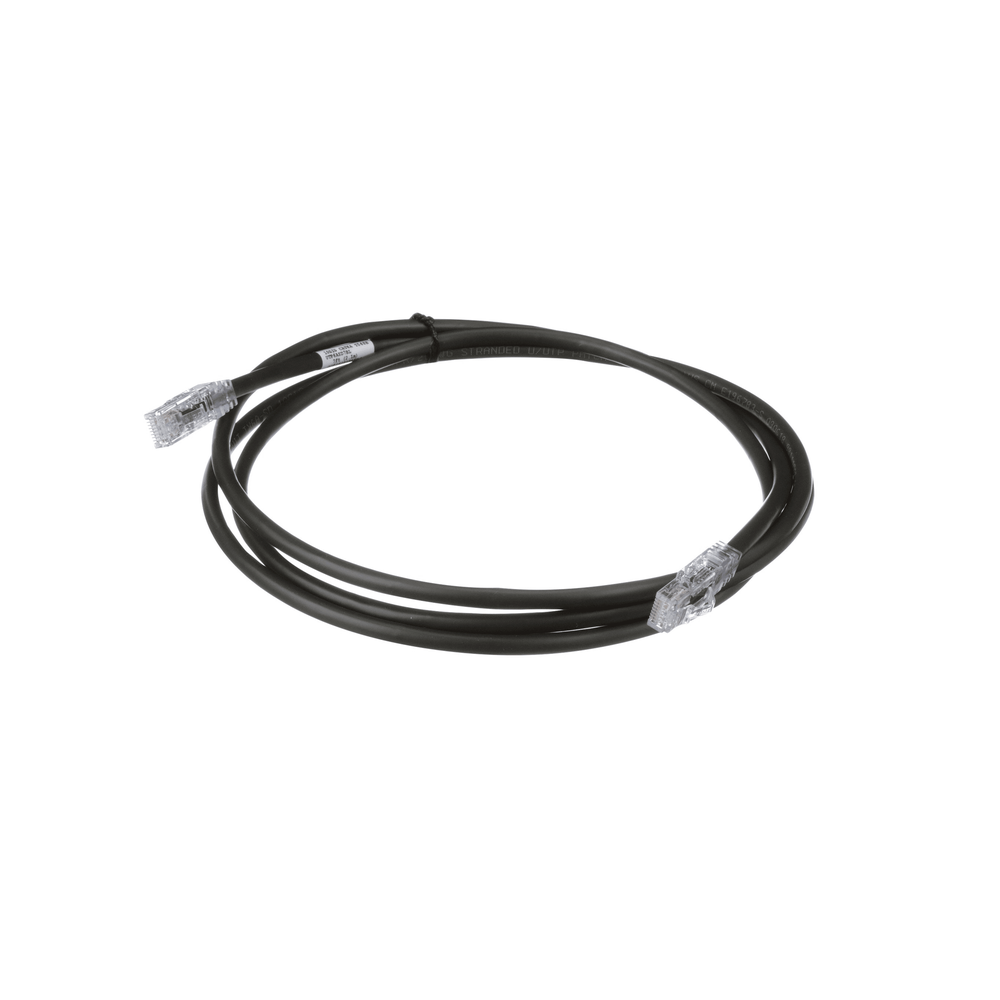 Cable de Parcheo UTP, Cat6A, 24 AWG, CM, Color Negro, 15.24 Metros (50 Pies)