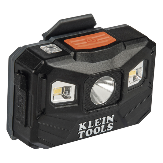 Lámpara Luz LED Frontal Recargable de 400 Lúmenes, Apagado Automático, con Correa de Tela, Adaptable y Ajustable a Gorros, Cascos, Cachuchas o