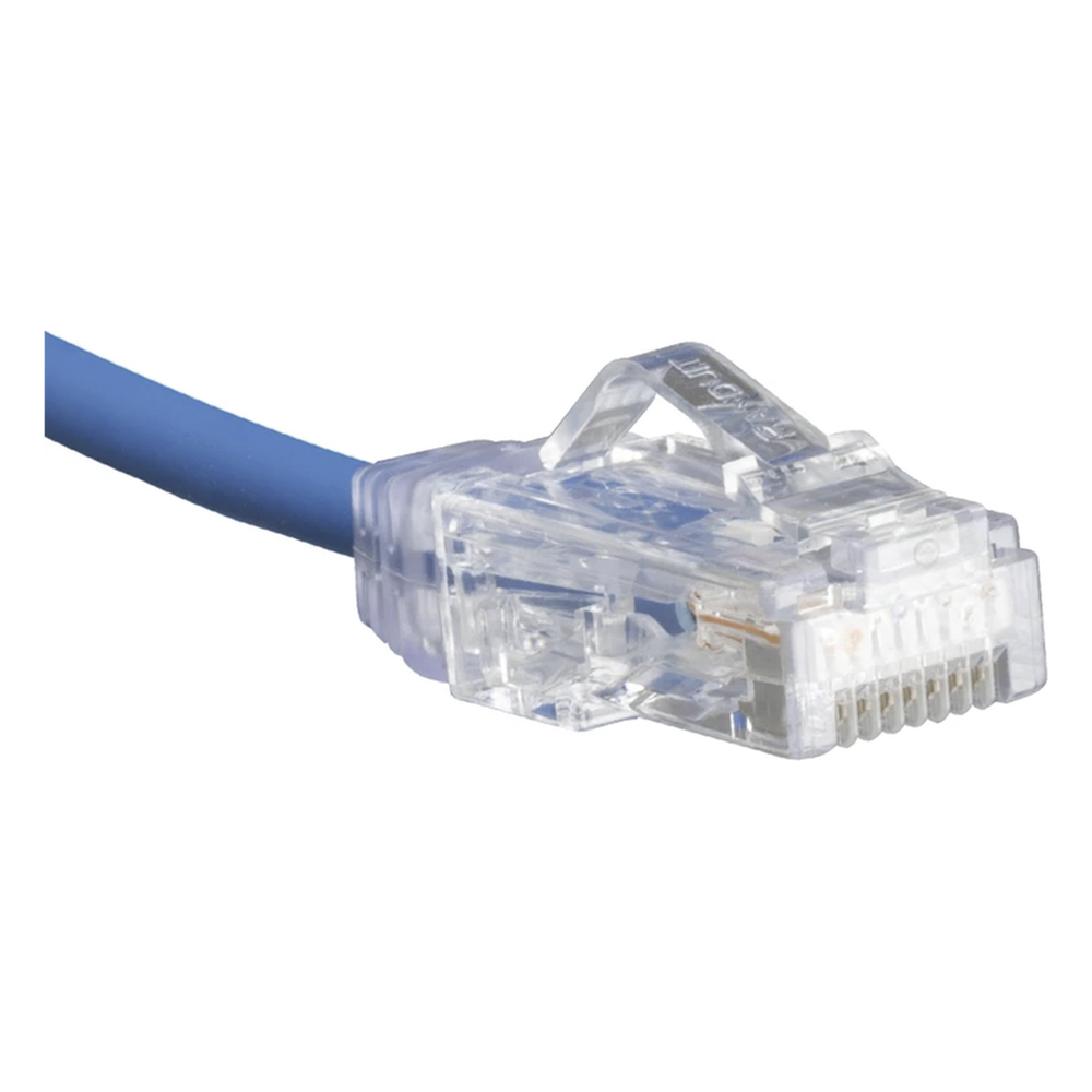 Cable de Parcheo TX6, UTP Cat6, Diámetro Reducido (28AWG), Color Azul, 20 cm (7.87 pulgadas)