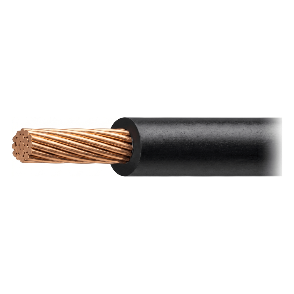 Cable THW-LS / Calibre 14 AWG / 19 Hilos / Color Negro / Bobina 100 m (328 ft)