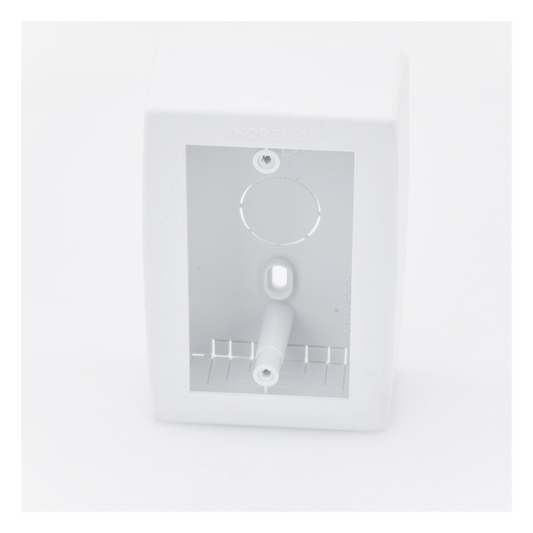 Caja de Registro Universal, Color Blanco de PVC Auto Extinguible (7902-02001)