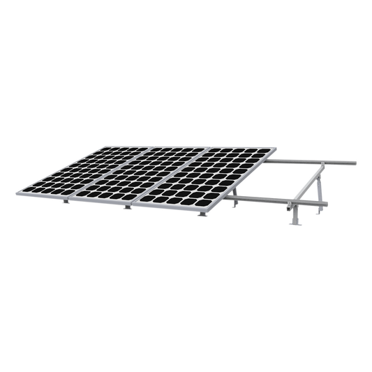 Kit Montaje para Panel Solar, Riel 5 de 5.4m para 4 Módulos de Espesor de 35mm, Vel. de Viento Máx. 190km/h