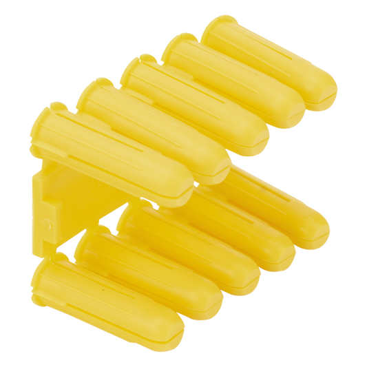 Taquete amarillo 7/32" para tornillos 8mm x 1" (100pzs) (1102-02100)
