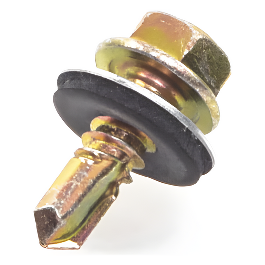 Tornillo Punta Broca Sello Montado 6.5 X 19 mm (1/4" X 3/4") Caj. C/100pz