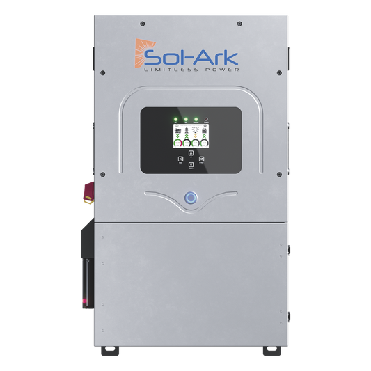 Inversor Hibrido SOL-ARK, 12 Kw, 220 Vcc, Fase Dividida, IP65, Entrada de Baterías a 48 Vcc