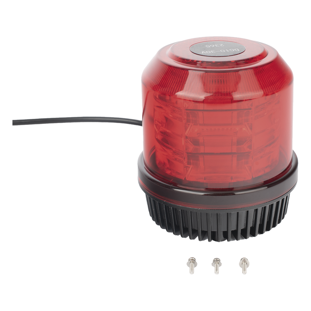 Burbuja brillante de 12 LEDs, color rojo, montaje fijo