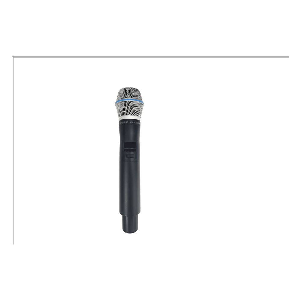 Micrófono Mano Inalámbrico EP-59H | Rango Frecuencia 470-510MHz, 540-590MHz, 640-690MHz, 807-830MHz | Potencia Salida ≥10dBm | Autonomía >10 Horas |