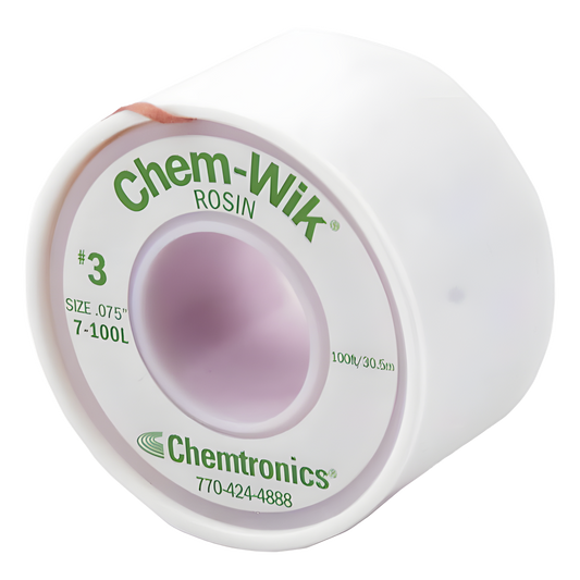 Rollo de Desoldar Chemtronics, 100 ft, 30 mts, 0.075 inches.