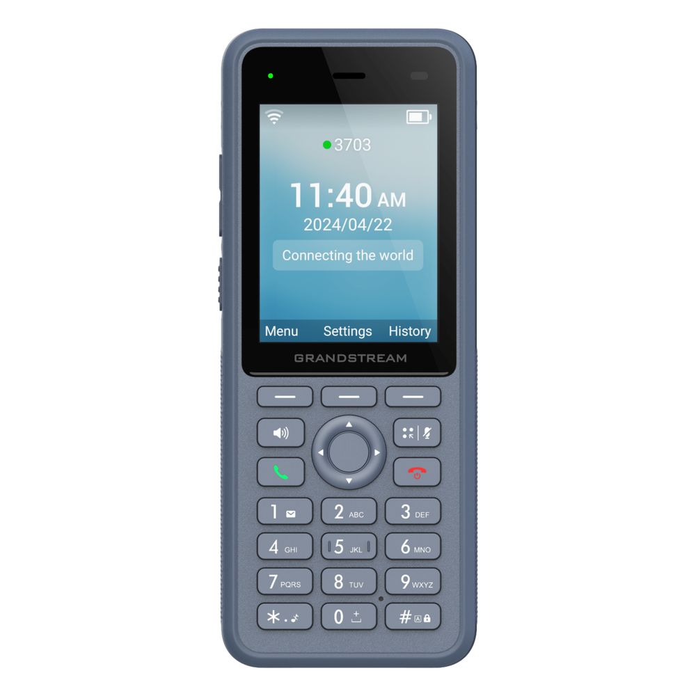 Teléfono IP Wi-Fi Inalámbrico WP836 / Wi-Fi 6 Doble Banda / IP69K Resistente a Exteriores / Batería 3000 mAh / 4 Conferencias / Bluetooth Integrado