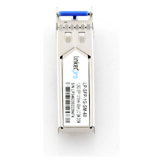 Transceptor Óptico SFP (Mini-Gbic) / Monomodo 1310 nm / 1.25 Gbps / 1000BASE-EX / Conectores LC/UPC Dúplex / DDM / Hasta 60 km