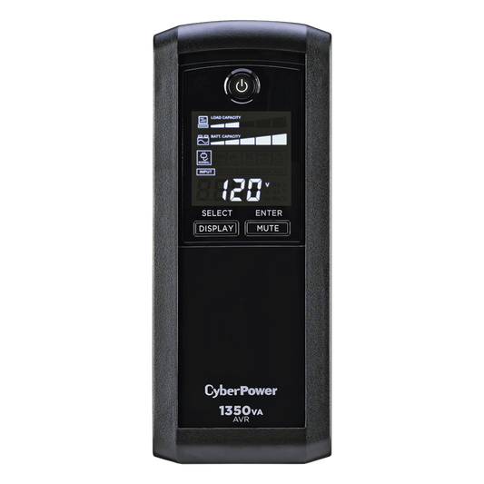 UPS de 1350 VA/815 W, Topología Línea Interactiva, Entrada 120 Vca NEMA 5-15P, Tipo Mini Torre, Con 10 Tomas NEMA 5-15R