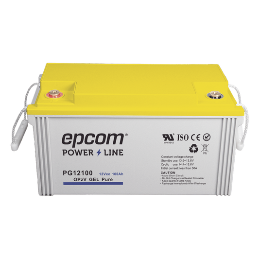Batería GEL Puro OPzV Ciclo Profundo / 12 Vcc / 100 Ah / Aplicaciones Fotovoltaicas y de Respaldo