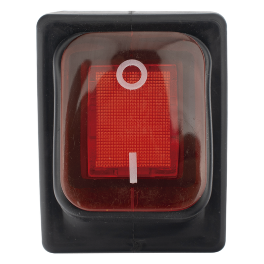 Interruptor tipo Switch con Led Color Rojo / IP65 / Diseño Industrial / NO, COM, NC / Terminales tipo F1