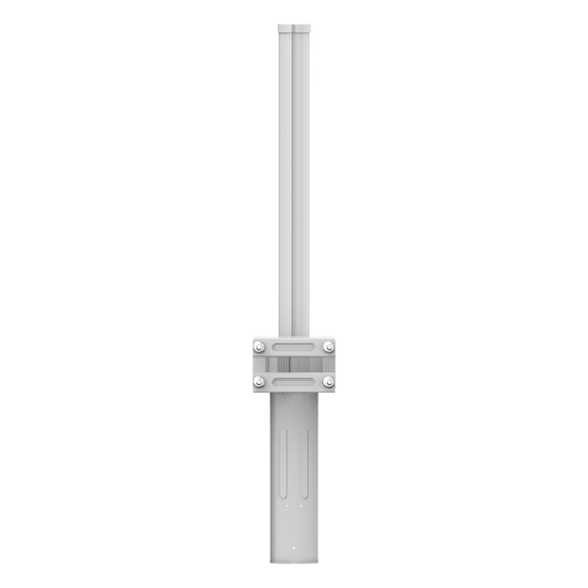 Antena Omnidireccional de 360° AirMetro con 13 dBi en Banda 5Ghz (5150-5850 Mhz) Slant 90° Compatibilidad Multi-Marca para enlaces Multipunto