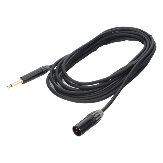 Cable de Audio | XLR 3 Polos Macho a Plug 1/4 in mono | Conector Seetronic Serie M SCMF3 - MP2X | Longitud 5m