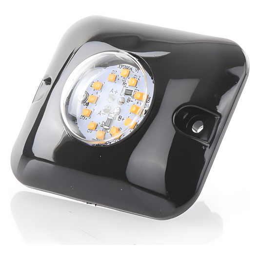 Luz Oculta Ultra Brillante con 12 LED, Color Ambar